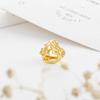 Gold Plated Heart Flower Clip Charm Beads Dangle For Snake Bracelet Necklace DIY Jewelry Women Gift Sparking