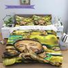 Brazil National Football Team Pattern Bedding,Quilt Set Quilt Cover Pillowcase Home Birthday Gift(1 * duvet cover + 2 * pillowcase, without core)