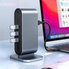 12-in-1 Thunderbolt 3 Vertical Hub: Cross-Border Notebook Expansion Dock with Multi-Interface Converter