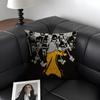 K-Kill Bills Movie Cushion Cover Natural Linen Organic Fabric Double-Sided Printing Sofa Home Decor Gift Pillow Case