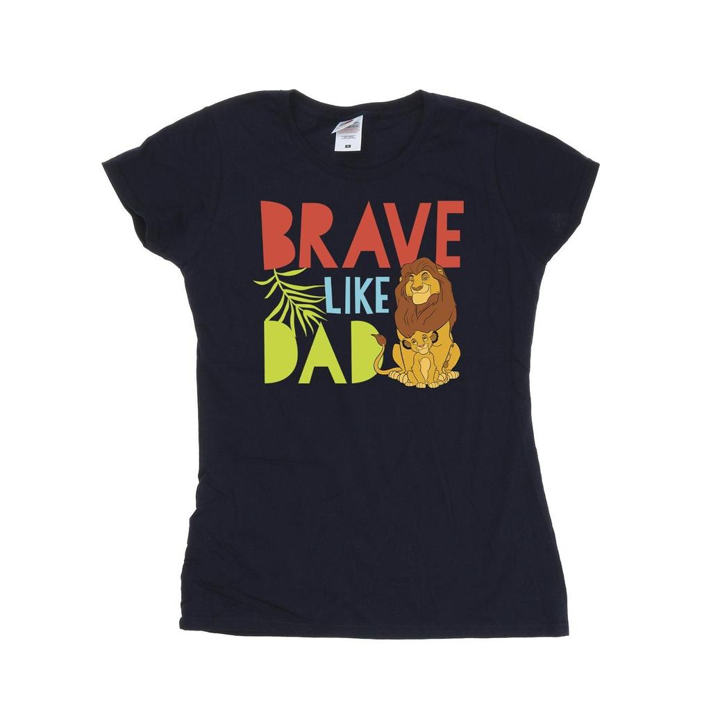 Disney Womens/Ladies The Lion King Brave Like Dad Cotton T-Shirt