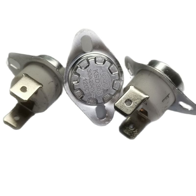 5PCS/Lot KSD303 Temperature Switch Thermostat Sensor Ceramic 30A/250V Normally Close 40-150 Degree