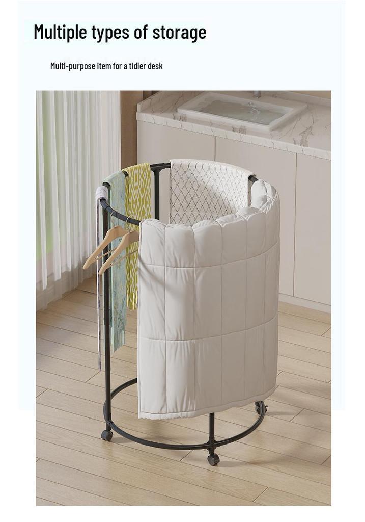 Rotatable Clothes Rack with Wheels, Multi-functional Wardrobe and Outdoor Display/Drying Rack