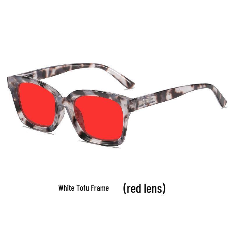 Unisex Large Frame Night Vision Anti-Blue Light Glasses with Spring Hinges