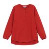 Middle-Aged Women's Plus Size Long-Sleeve Cotton Shirt - Loose Fit, Belly Cover, Ideal for Spring & Autumn (Style 6322)