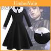 Nuovo Vestito Manica Lunga per Bambini Cosplay Famiglia Addams Stile Principessa