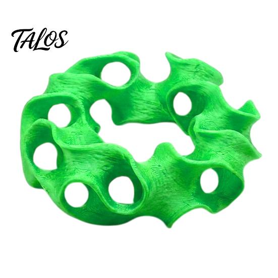 Betta Fish Hideout 3D Printed Aquarium Cave, Wavy Hollow Ring Shrimp Shelter, Safe Shelter for Tank Breeding Hiding Hole Decor, Ornament Snails Stable