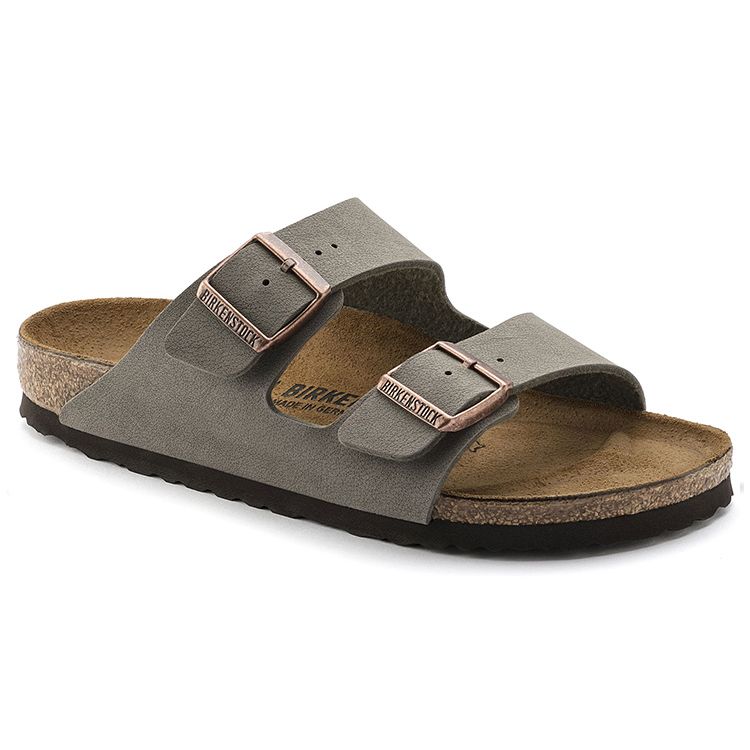 Birkenstock Arizona Birkibuc Stone Unisex Sneakers Grey 0151211