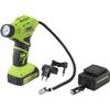 Cordless Inflator Compressor - ZIPPER - 18V - Lithium Battery - Pressure Gauge - 50 Cm Flexible Hose