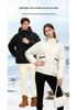 Men's Unisex Hooded White Duck Down Jacket - Casual Style, Cold Protection