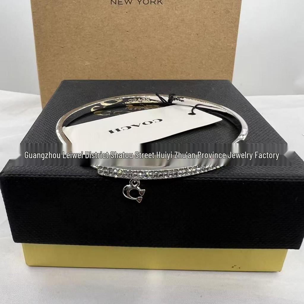 Iconic COA Enamel Hinge Bangle Bracelet