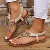 Sandali Bassi in Stile Bohemien da Donna Estivi con Infradito Sandali Gladiator da Donna Taglia Forte 43 Roma Scarpe da Spiaggia Infradito