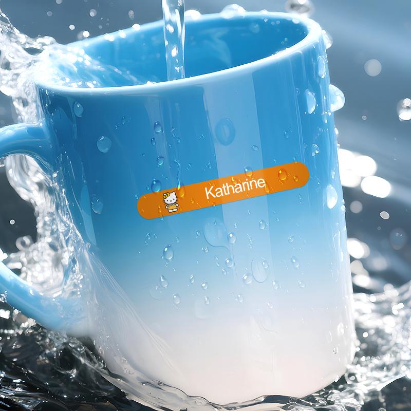Sanrio Custom Name Stickers - Personalized Durable Waterproof Stickers For Laptops Bags Notebooks  Office Supplies