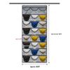 24-Grid Hanging Door Storage Organizer - No-Drill for Underwear, Bras, Socks, and Hats