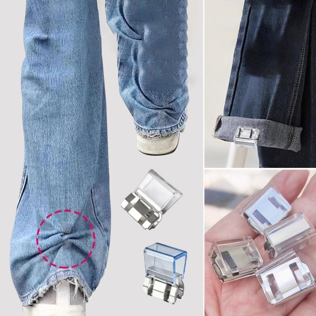 Invisible Leg Shortening Clips Detachable Buckle For Anti-drag Pants Hem Fixing DIY Sewing Craft Window Screen Limiter