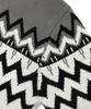TRILLION Washable Nordic Jacquard 2-Way Hooded Zip-Up Knit [Gray]