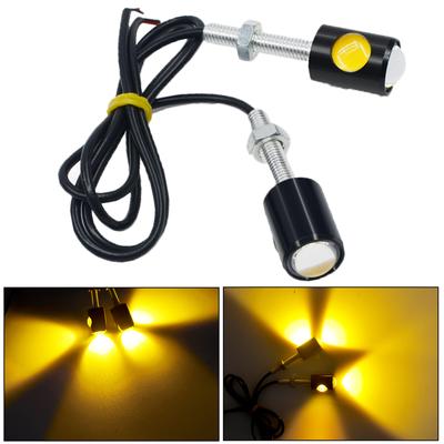 2 bucăți 12 V LED lumină plăcuță de înmatriculare lampă de semnalizare pentru motocicletă mini semnalizare lampă spate frână bec pentru ceață