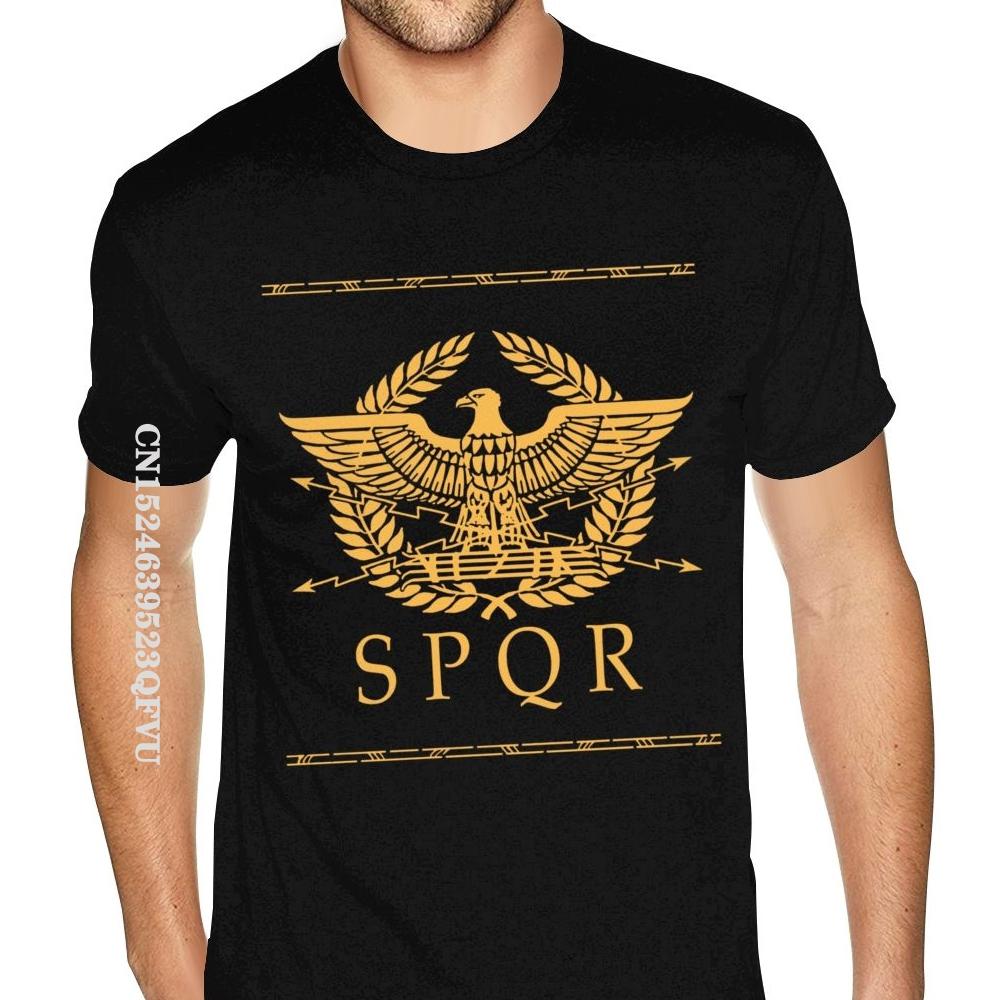 Římská říše SPQR Pánské tričko Nadměrná velikost Pro muže Design uměleckého trička Top trička pro muže Bavlněná trička Ležérní Nejnovější