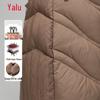 Yalu Women's 90% Down Fox Fur Collar Long Winter Coat