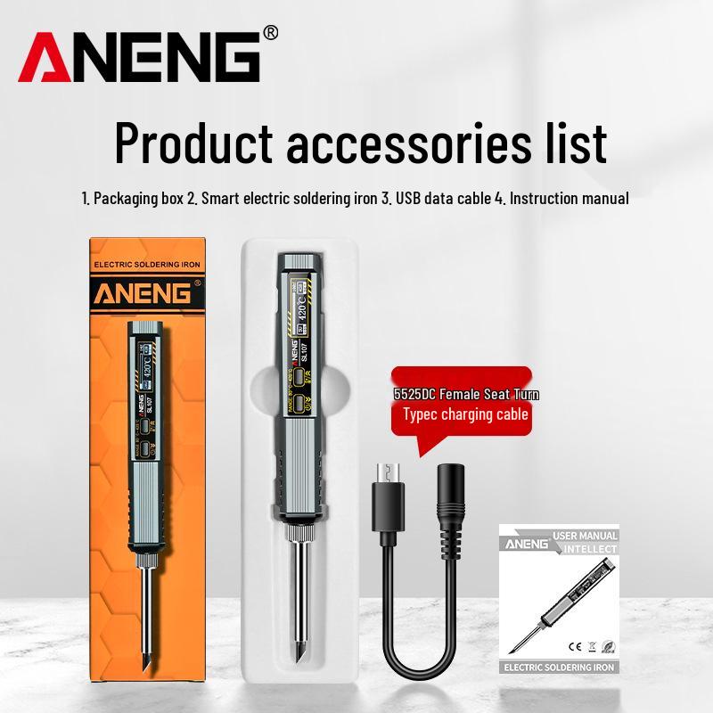 

Adjustable Temperature Electric Soldering Iron for Mobile Repair - Smart Charging, Constant Temperature Soldering Gun with Adjustable Tip.