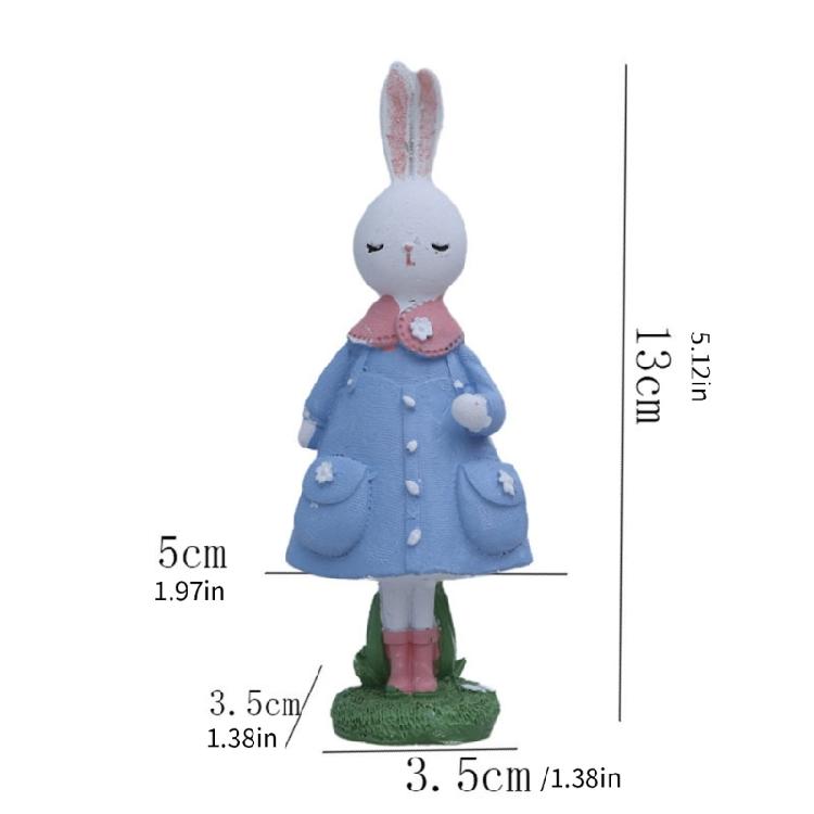 Elegant Rabbit With Dress Display Piece Easter Party Supplies Seasonal Home Accent Suitable For Various Interior Styles