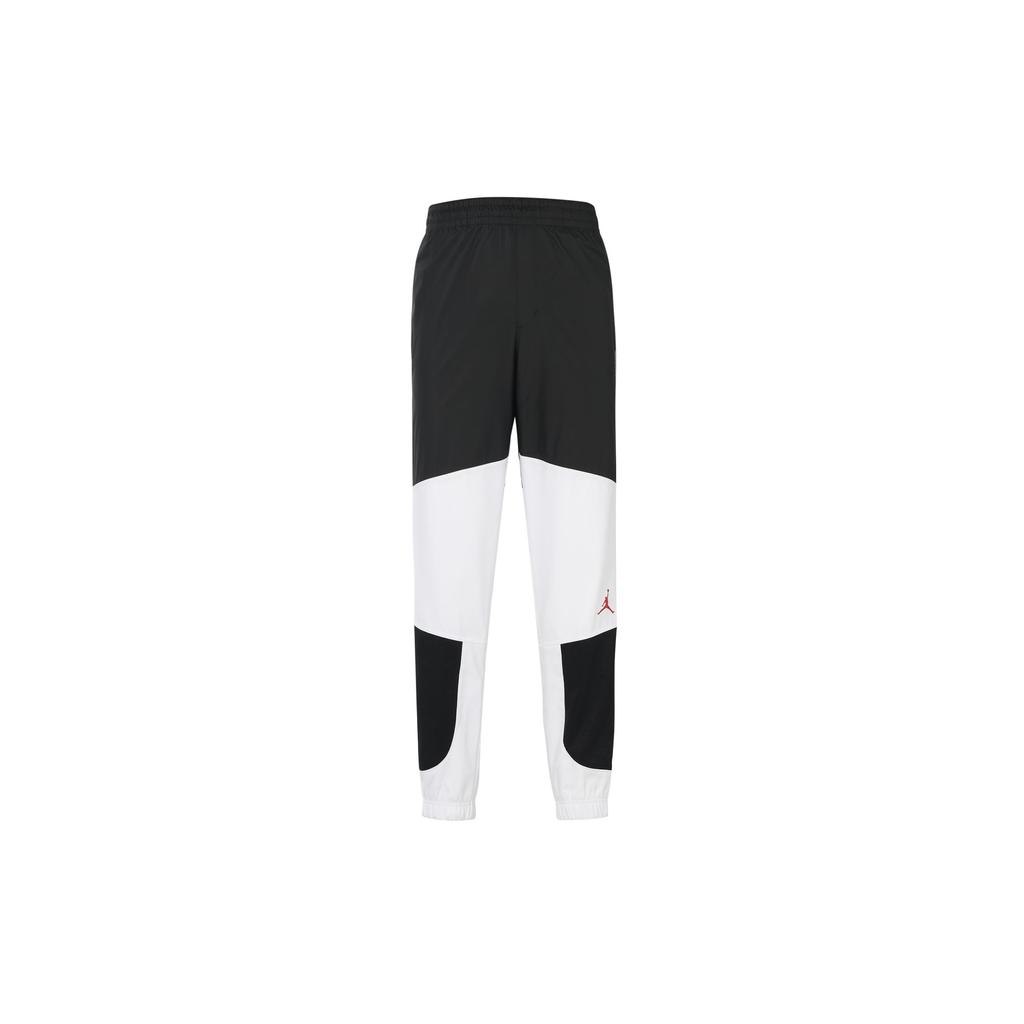 Jordan Air 11 Patchwork Tapered Sweatpants Men Bottoms Black White CU1505-010