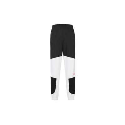 Air 11 Patchwork Tapered Sweatpants Men Bottoms Black White CU1505-010