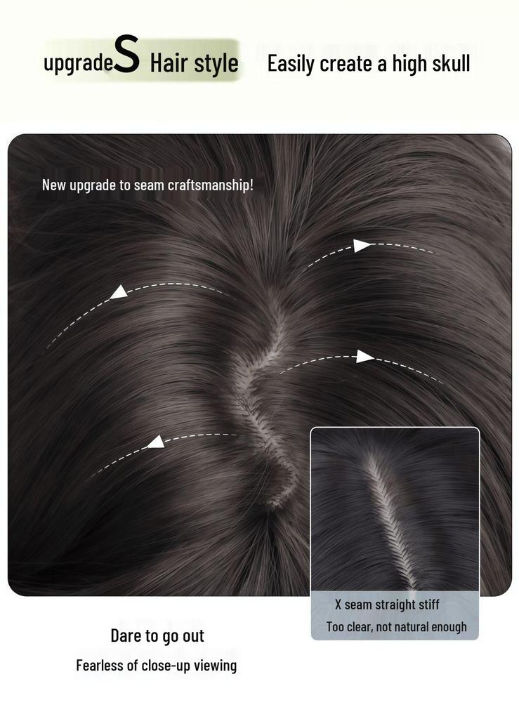 Women's Long Curly Egg Roll Wig - Fluffy, Fashionable, Age-Defying Style for Autumn/Winter