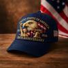 1pc United States 250th Anniversary Baseball Caps for Women,Washed Retro Design,Handmade Embroidery Hat for Parties,Adjustable
