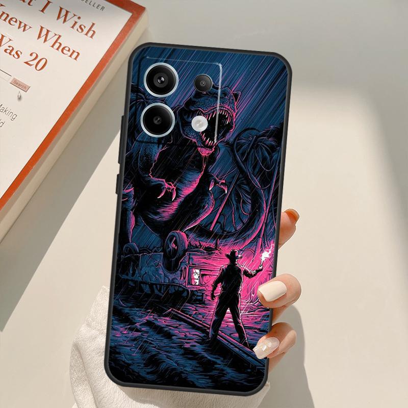 Jurassic Dinosaur Funda For Xiaomi Redmi Note 13 10 11 12 14 15 Pro Plus Case For Redmi 15 15C 13C 12C 10C 14C