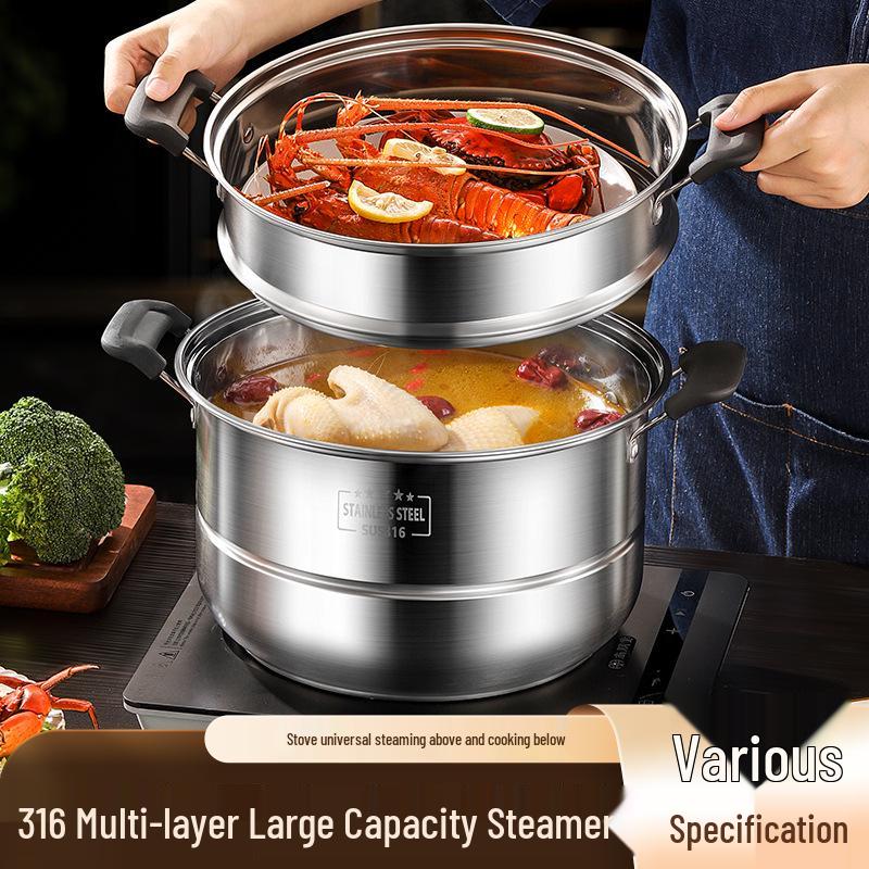 Aburitor Multi-Strat din Oțel Inoxidabil pentru Uz Casnic & Comercial - Compatibil cu Inducție & Gaz