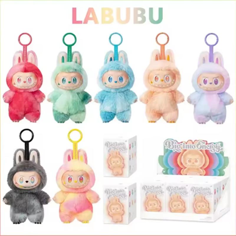Macaron de înaltă calitate pentru Labubu V3 The Monsters Seria Big Into Energy Cutie Surpriză Vinil Păpușă de Pluș Pandantiv Culoare Gradient Cadou