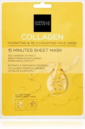 

Gabriella Salvete Face Mask Collagen Sheet Mask For Bright, Smooth Skin TU прозрачный