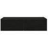 Vidaxl Wall Shelf with Drawers, Black, 60X26.5X15 Cm