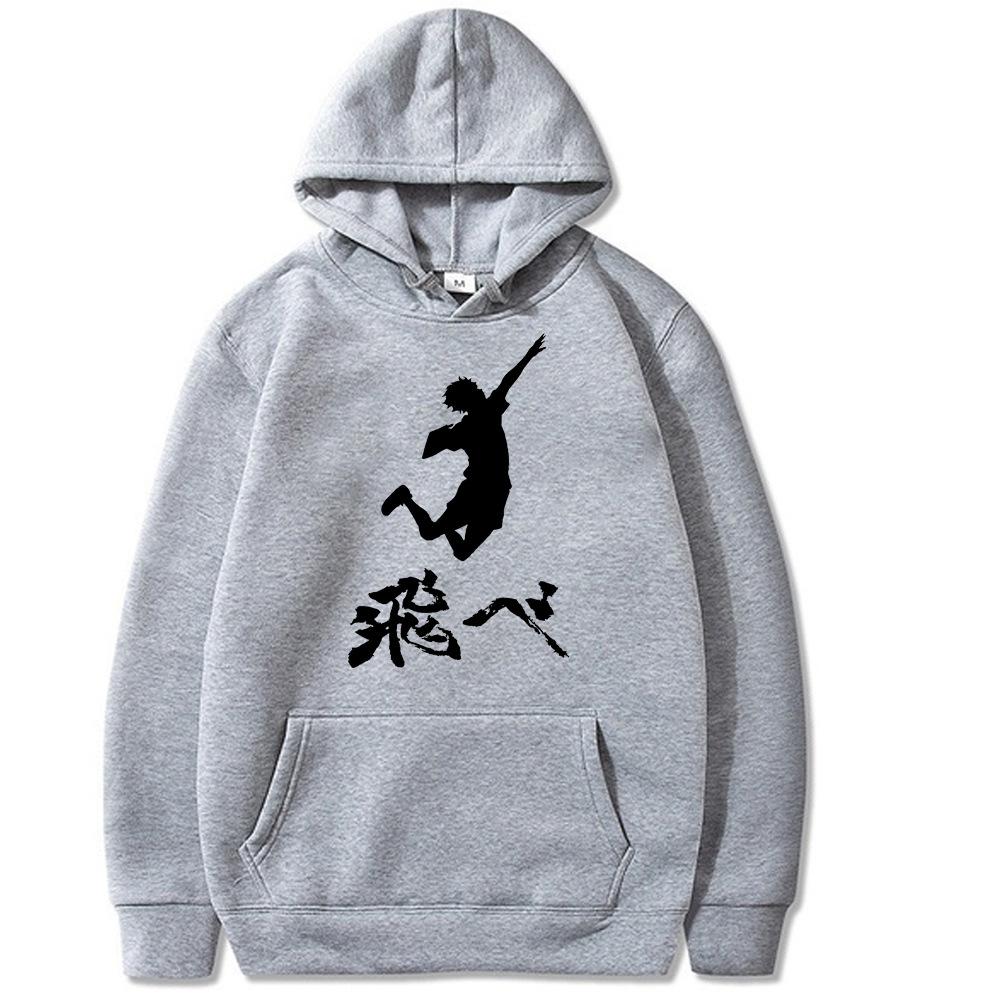 Haikyuu Anime Graphic Harajuku Hoodie Men's and Women's Harajuku Pullover Street Wear Unisex Autumn Winter Plushed