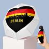 Germany national football team Pattern Printed Mini 5 Folds 8 Ribs Compact Umbrella Windproof Waterproof Lightweight Portable Folding