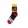 1 pair of red socks for the Chinese New Year, gingerbread man Christmas socks, four seasons pure cotton dragon year festive mid-