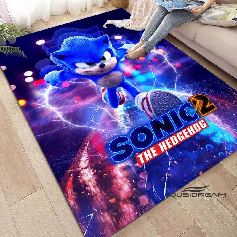 

Аніме Персонажі S-Sonic Килим для Вітальні Домашня Декорація для Дивана, Дитяча Ігрова Велика Декоративна Підлогова Підстилка Килимок для Йоги Великий Килим 40x60cm