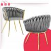 Freestanding Armchair Tilo Gray Decorative Velvet Chair Family Meble