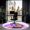 Ms. Rachel Printed Round Rug Carpet Chair Rug Area Rug Entryway Doormats,for Office Chair Living Room Bedroom Kitchen Room.