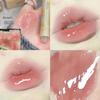 Water-Light Lip Glaze Mirror Glitter Lip Tint Long Lasting Moisturising Love Heart Shape Solid Lipstick Pen Lips Makeup Cosmetic