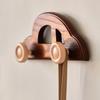 Cute Car Hooks Solid Wood Decorative Double Hooks Key Holder Wall Mounted No Drill Coat Rack Entryway Storage Kids Room Decor