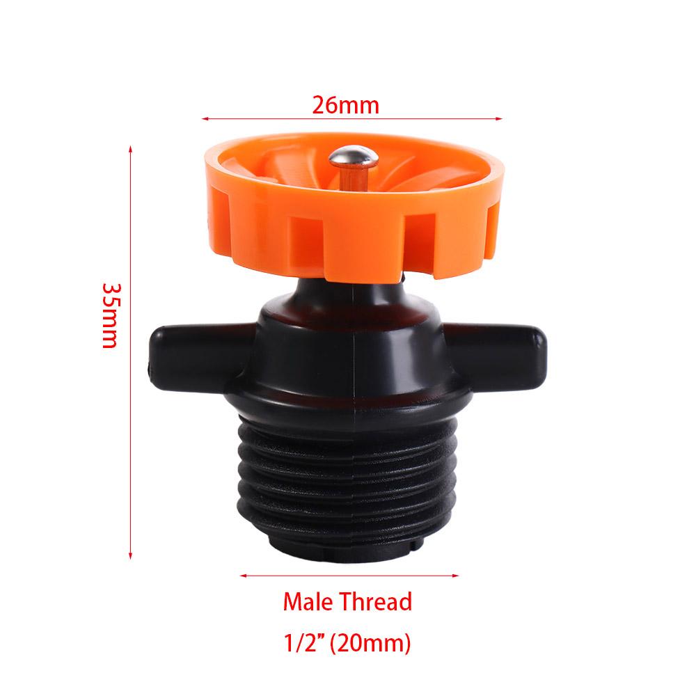 

Scattering Nozzle 1/2 Inch Rotating Sprinkler 360 Degree Male Thread Irrigation Nozzle Refraction Micro Turning Sprinkler Garden оранжевый