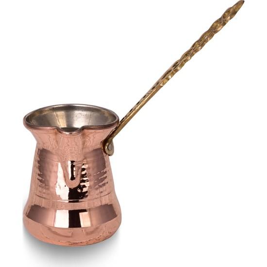 

Медный кофейник «Султан» № 5 с тонкой латунной ручкой, 6 чашек, кованая машина