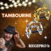 Regispro b Set of 2 Semicircular Tambourines, 23cm x 20cm, Silver & Gold, with Maracas