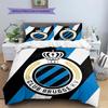Club Brugge KV Pattern Bedding,Quilt Set Quilt Cover Pillowcase Home Birthday Gift(1 * duvet cover + 2 * pillowcase, without core)