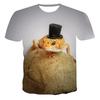 Sommer Rundhals Niedliches Tier Eidechsenmuster 3D-Druck Top Modische Lässige Kurzarm Herren- und Damen-Paar Unisex T-Shirts