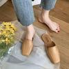 Damen Halbschuhe mit niedrigem Absatz und geschlossener Zehenpartie - Modische lässige Ballerinas für Frühling/Sommer für den Außenbereich