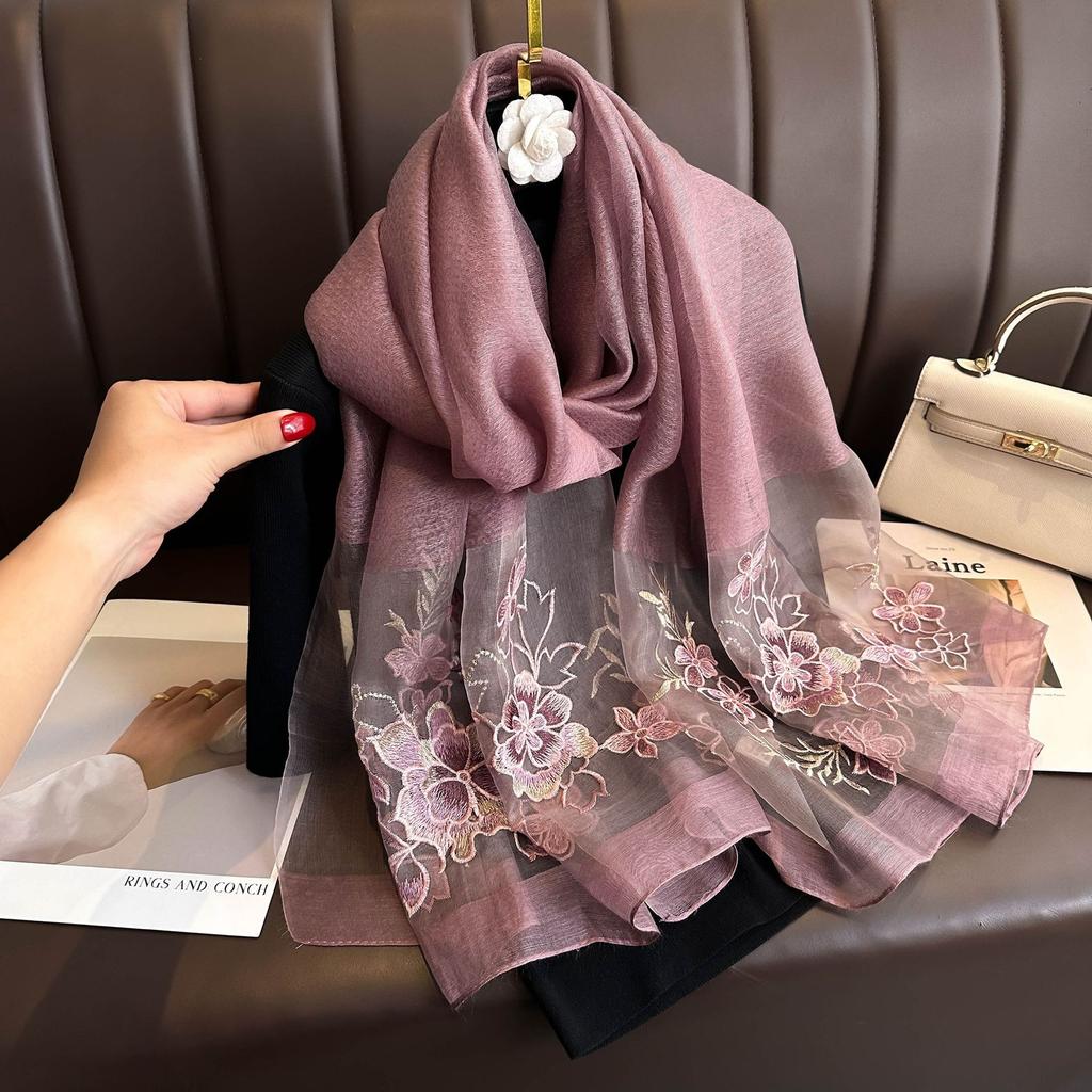 Luxury Brand Solid Silk wool scarf Women Shawls Scarves Summer Lady Hijab Winter Fashion Warm Bandana Foulard Pashmina Poncho