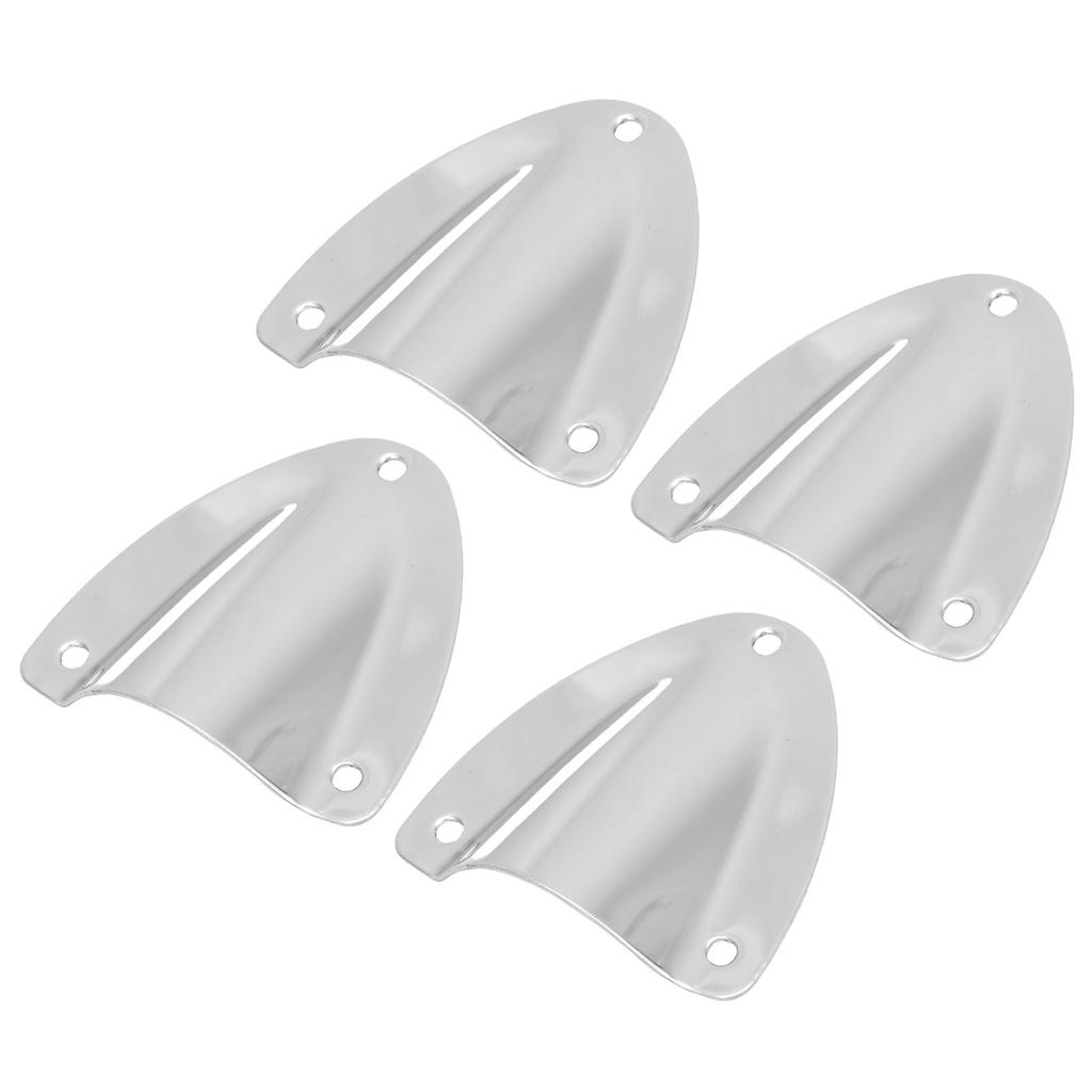 4PCS Marine Wire Cable Vent Cover Polished Easy Installation Stainless Steel Clam Shell Ventilator for Boat Yacht